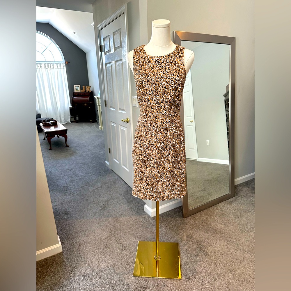 J. Crew leopard shift dress